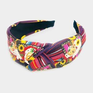 Christmas Theme Leopard Print Fabric Headband